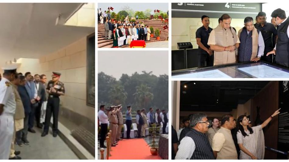 Assam Chief Minister pays homage to bravehearts at National War Memorial and National Police Memorial in Delhi Assam Chief Minister pays homage to bravehearts at National War Memorial and National Police Memorial in Delhi