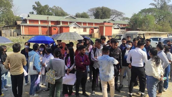 Manipur: Dhanamanjuri University students' agitation turns violent, police beat up protesters