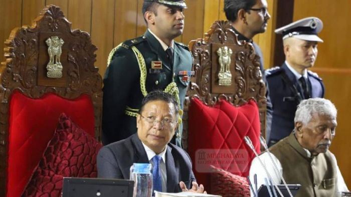Meghalaya Governor while giving his speech in the House