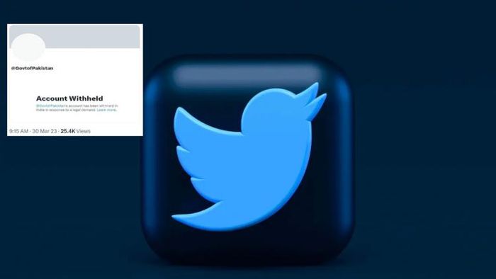 Pakistan Government's official Twitter handle withheld in India