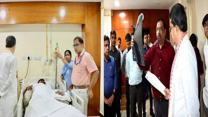 Tripura CM Manik Saha pays a visit to the hospital to enquire about Minister Sushanta Chowdhury's health