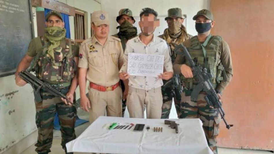Assam: One ULFA(I) cadre apprehended by Army personnel in Tinsukia district Assam: One ULFA(I) cadre apprehended by Army personnel in Tinsukia district