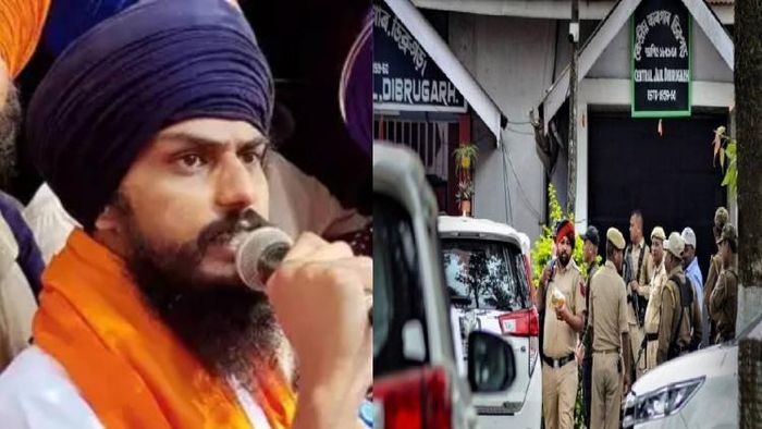 Amritpal Singh (L), Dibrugarh Central Jail (R)