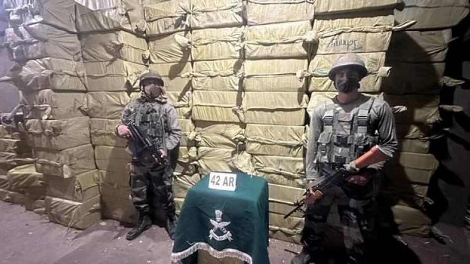 Mizoram: Assam Rifles seizes foreign cigarettes worth Rs 3 crore at Champhai refugee camp Mizoram: Assam Rifles seizes foreign cigarettes worth Rs 3 crore at Champhai refugee camp