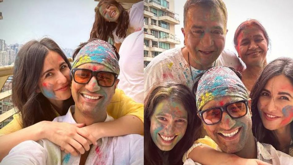 Vicky Kaushal and Katrina Kaif's 'Holi' celebration photos light up social media Vicky Kaushal and Katrina Kaif's 'Holi' celebration photos light up social media