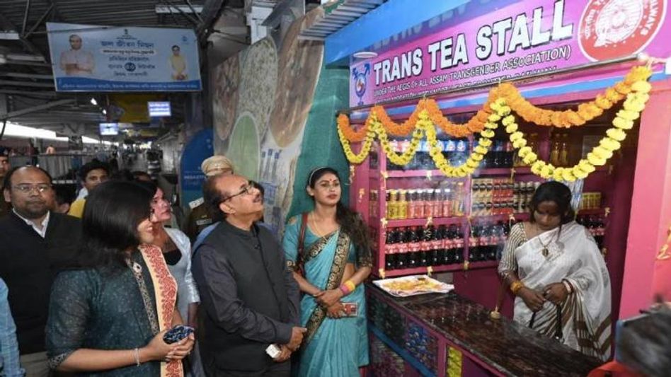 Assam: First-Of-Its-Kind 'Trans Tea Stall' set up at Guwahati Railway Station Assam: First-Of-Its-Kind 'Trans Tea Stall' set up at Guwahati Railway Station