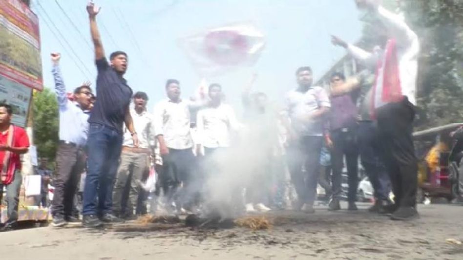 Assam: Protests break out across state following HSLC paper leak incident Assam: Protests break out across state following HSLC paper leak incident