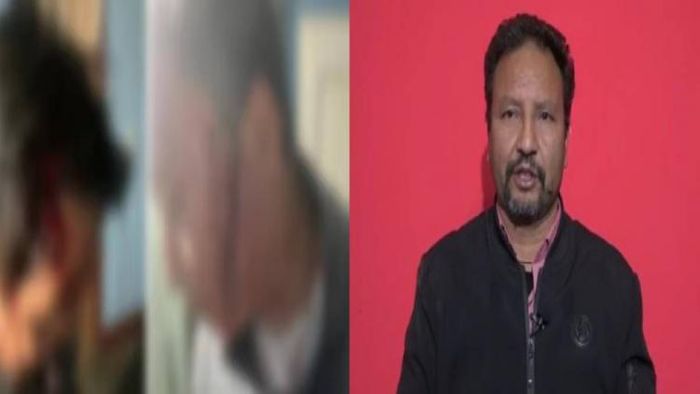 Injured SDF functionary Tashi Gyatso (L), SDF Spokesperson JB Darnal (R)