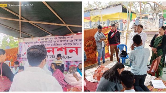 Students' Federation of India stages hunger strike demanding reforms in Assam's secondary education board