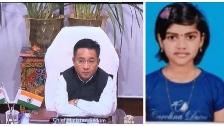 3rd grade student from Madurai donates to Sikkim CM's Relief Fund on International Women's Day 3rd grade student from Madurai donates to Sikkim CM's Relief Fund on International Women's Day