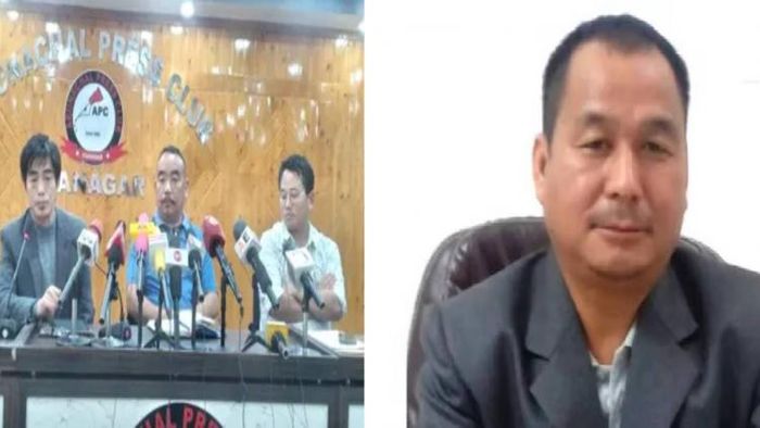 Members of KKWS (L), Late Tumi Gangkak (R)