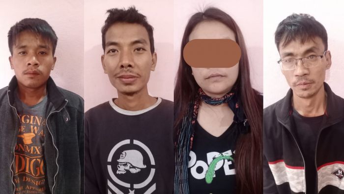Four drug peddlers arrested in Longding district