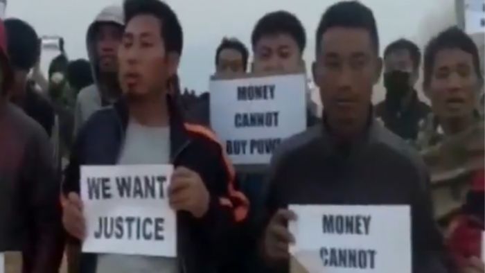 Protesters demand justice for youth killed in police firing in Nagaland