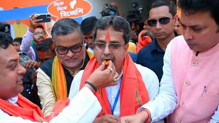 BJP retains power in Tripura, wins 32 seats