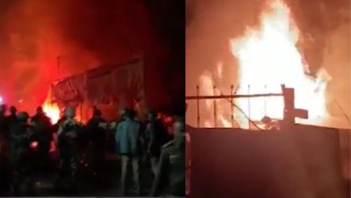 Post-poll violence in Meghalaya, agitators set vehicle ablaze