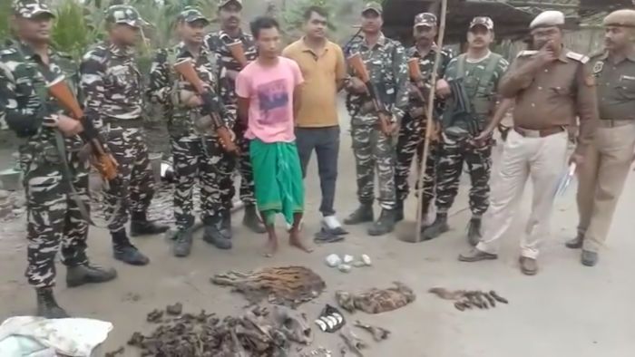 Poacher arrested with tiger skin, body parts from Chirang district