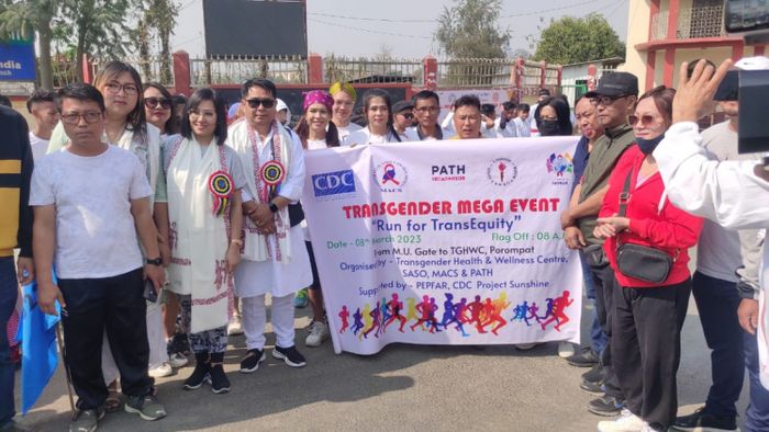 Transgender community runs marathon race to promote trans-equity in Manipur