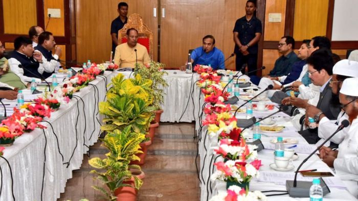Assam speaker Biswajit Daimary chairs all-party meet held ahead of Budget Session