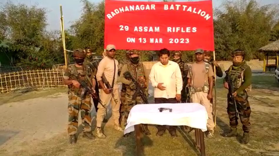 Assam Rifles apprehends active cadre of proscribed militant group HPC in Cachar Assam Rifles apprehends active cadre of proscribed militant group HPC in Cachar
