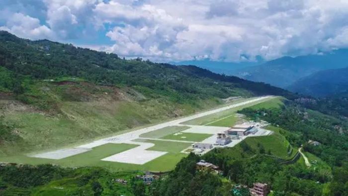 Flight services resume at Pakyong airport