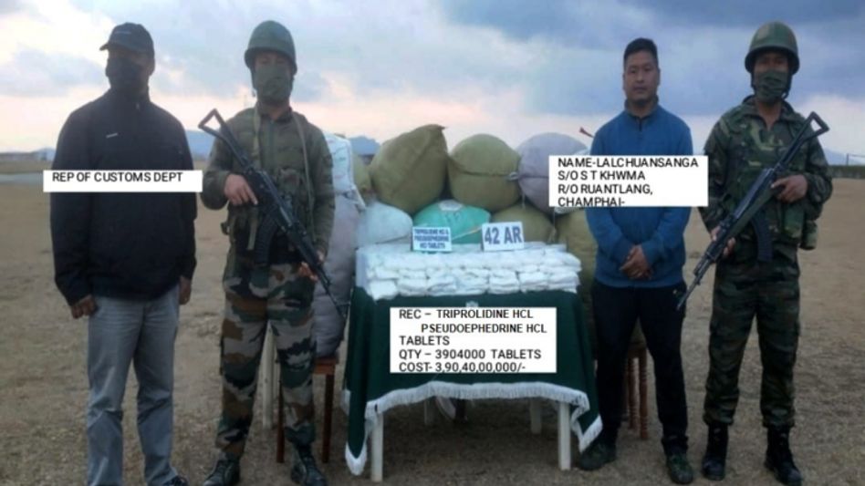 Biggest drug haul in Mizoram: Assam Rifles seize tablets worth over Rs 390 crore Biggest drug haul in Mizoram: Assam Rifles seize tablets worth over Rs 390 crore