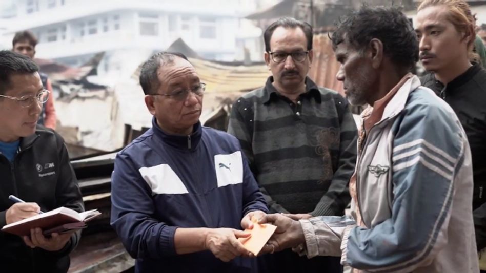 Aruncahal: 38 houses gutted in fire in Itanagar, MLA distributes relief to affected families Aruncahal: 38 houses gutted in fire in Itanagar, MLA distributes relief to affected families