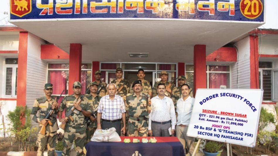 Tripura: BSF seizes brown sugar worth Rs 1.10 crore Tripura: BSF seizes brown sugar worth Rs 1.10 crore