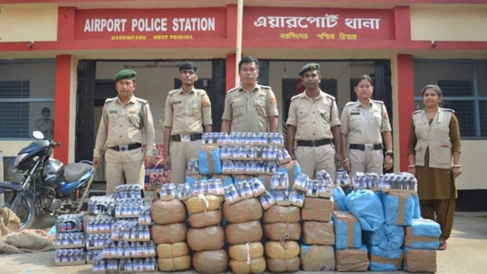 Contraband items worth Rs 25 lakh seized in Tripura Contraband items worth Rs 25 lakh seized in Tripura