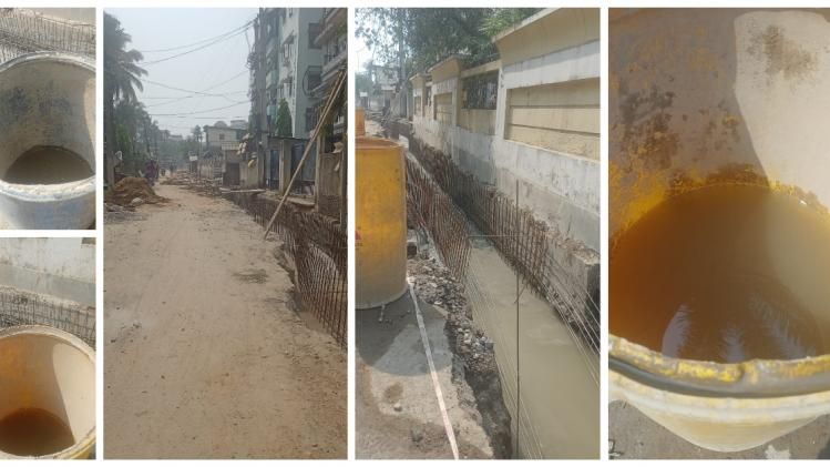 Assam: Drainage construction in Guwahati uses dirty water risking infrastructure longevity
