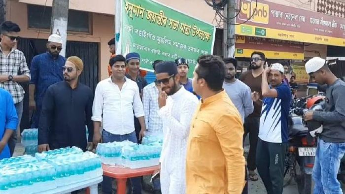 Assam: Muslims provide drinking water to Hanuman Jayanti procession, sets example of national unity in Bongaigaon