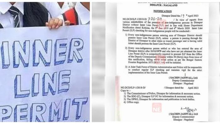 Nagaland: Dimapur district implements Inner Line Permit for non-indigenous persons