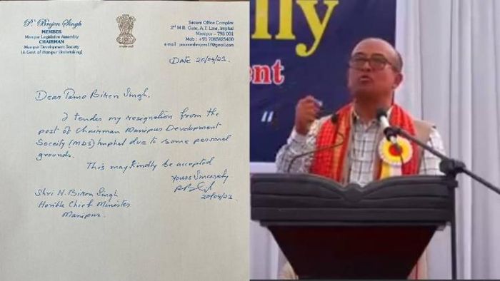 BJP MLA from Manipur P Brojen Singh resigns