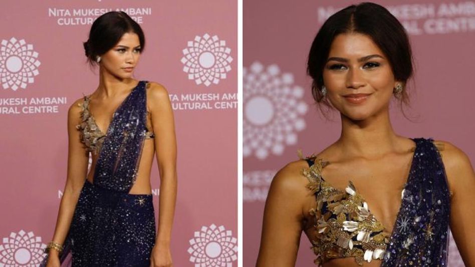 Spiderman fame Zendaya displays oriental grace in designer Rahul Mishra’s saree Spiderman fame Zendaya displays oriental grace in designer Rahul Mishra’s saree