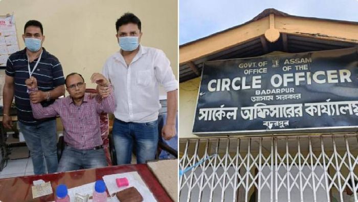 Lat Mandal caught red-handed demanding money