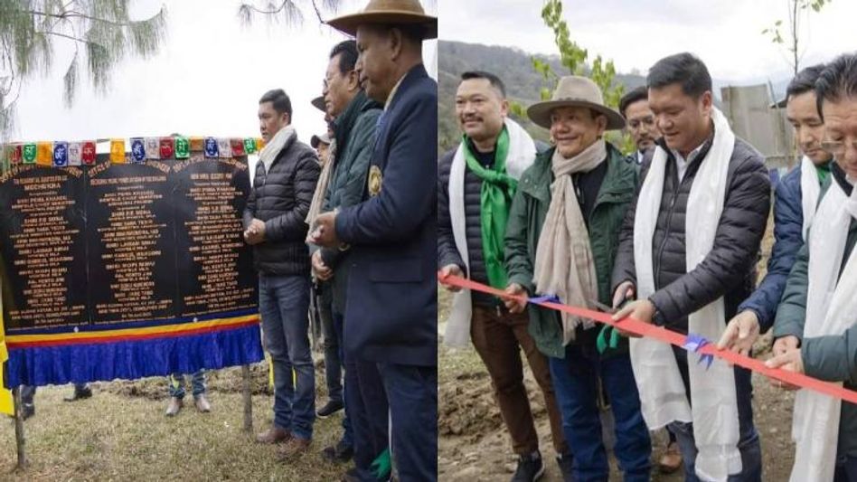 Arunachal CM Pema Khandu lays foundation stones for multiple projects in Mechuka Arunachal CM Pema Khandu lays foundation stones for multiple projects in Mechuka