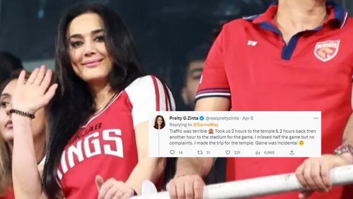 Preity Zinta upset over Guwahati's traffic