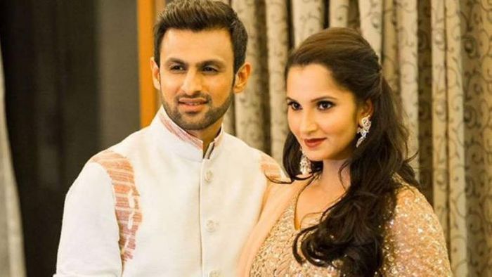 Pakistan cricketer Shoaib Malik and Indian Tennis Star Sania Mirza