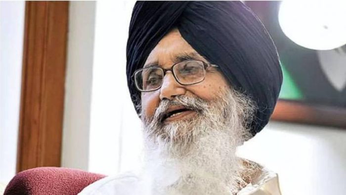 Former Punjab Chief Minister Parkash Singh Badal (File Photo)
