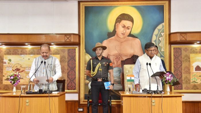Assam: Ex-DGP Bhaskar Jyoti Mahanta takes oath as Chief Information Commissioner