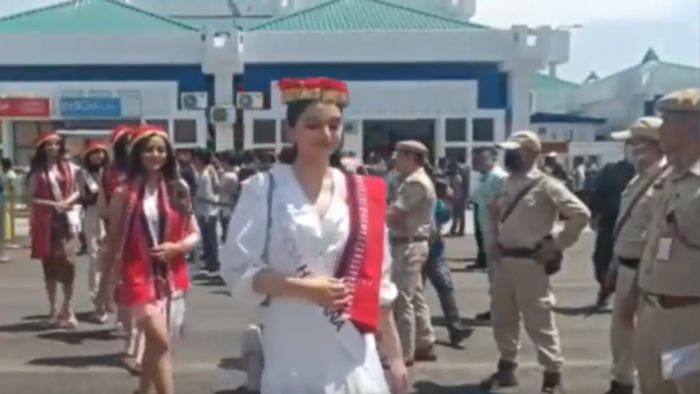 Manipur CM Biren Singh welcomes contestants of Femina Miss India