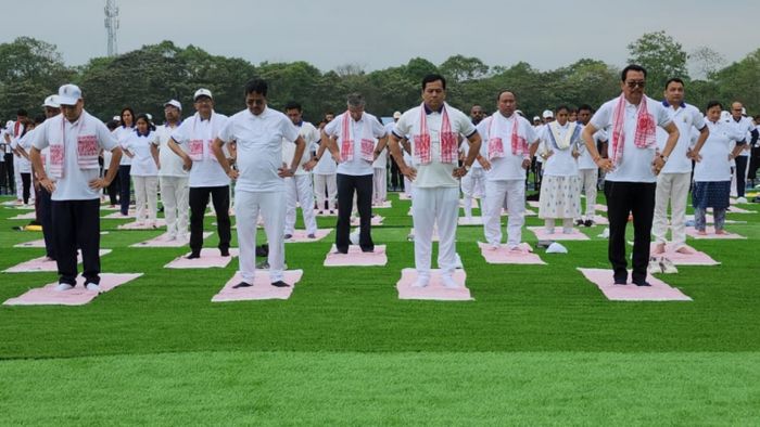 Arunachal deputy CM attends the "Yoga Mahotsav"