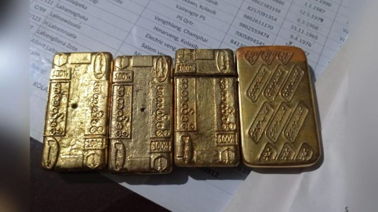 Mizoram couple arrested with gold bars worth over Rs 8 crore
