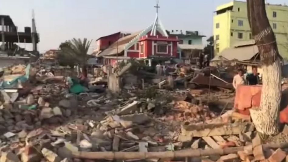 Manipur: Three churches demolished in Imphal East district Manipur: Three churches demolished in Imphal East district