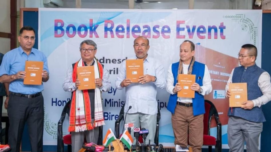 Manipur CM releases compendium of important decision of Information Commission Manipur CM releases compendium of important decision of Information Commission