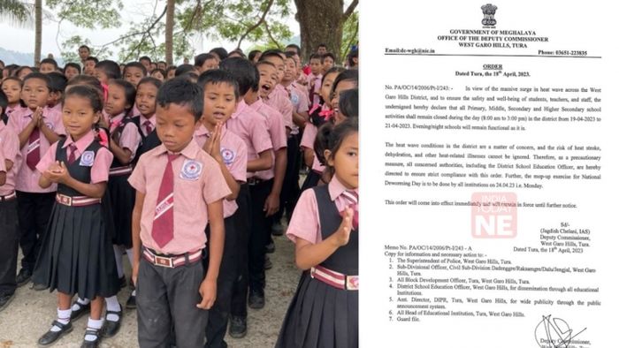 Meghalaya government ask schools to remain closed due to severe heat wave in Garo Hills