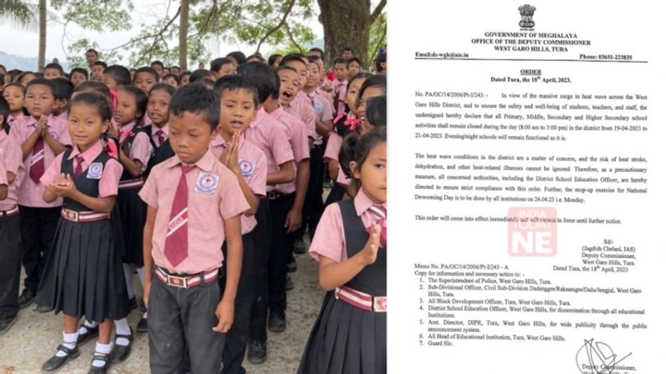 Meghalaya government ask schools to remain closed due to severe heat wave in Garo Hills Meghalaya government ask schools to remain closed due to severe heat wave in Garo Hills