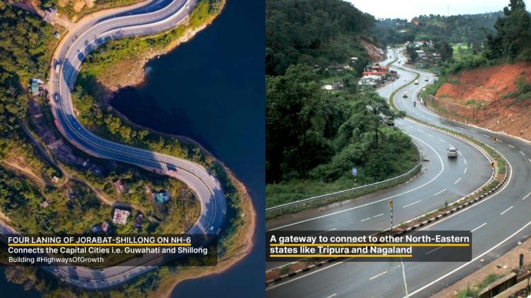 Nitin Gadkari shares stunning photos of 61.8 km long section of NH-6 between Jorabat-Shillong