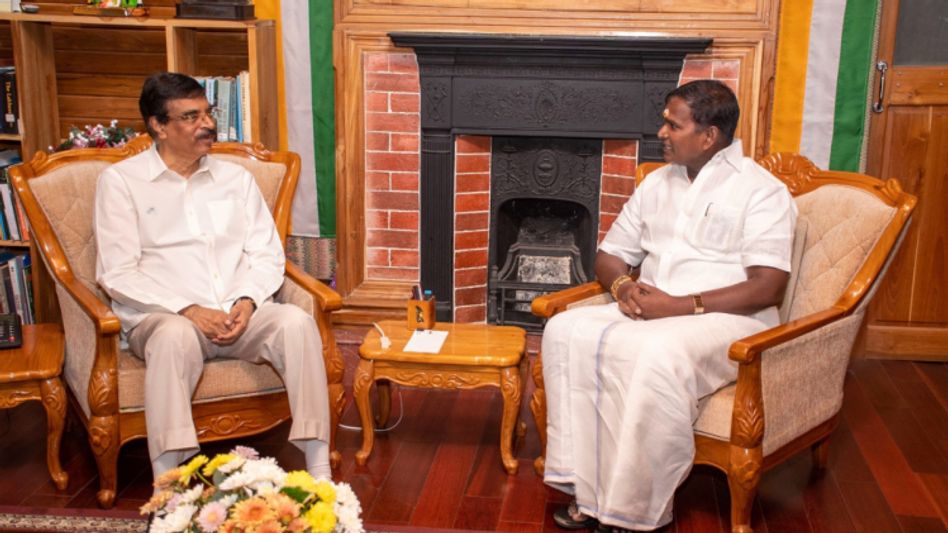 Puducherry Minister calls on Mizoram Governor, optimistic about railway services to Sairang Puducherry Minister calls on Mizoram Governor, optimistic about railway services to Sairang