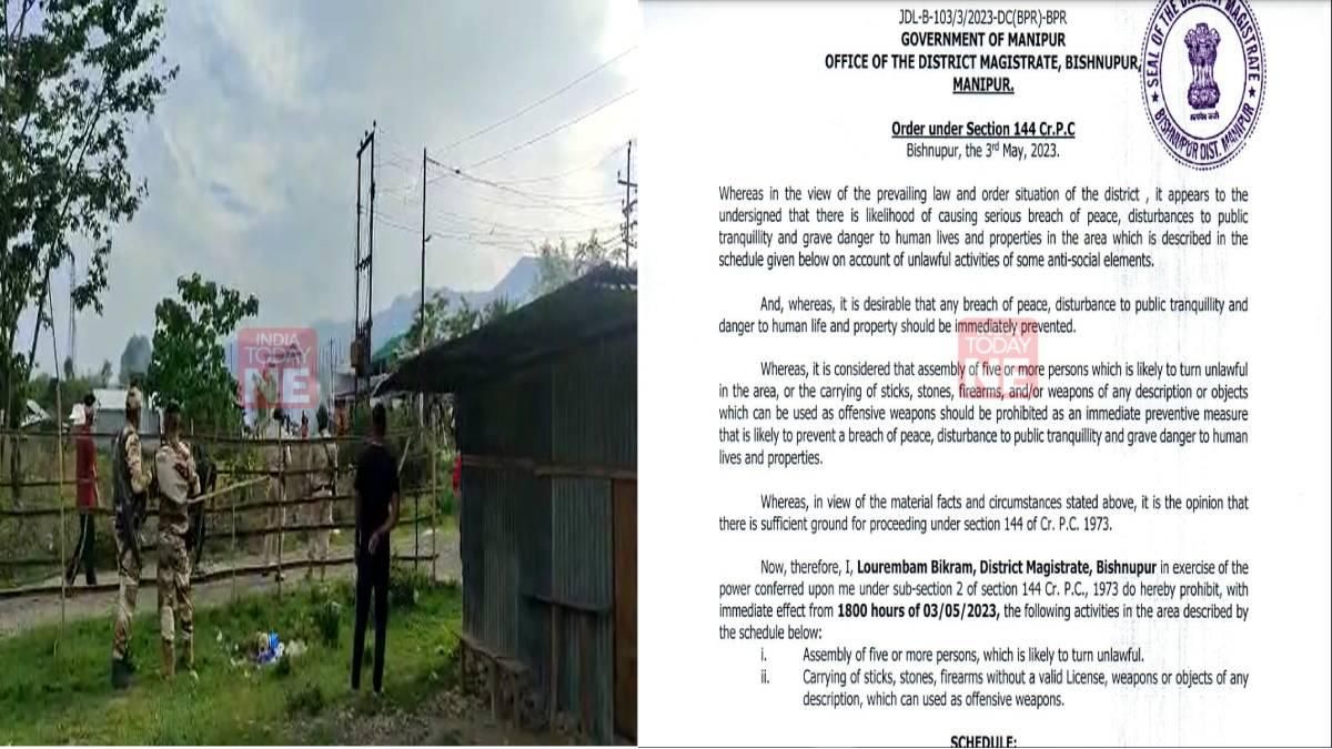 Section 144 in Manipur's Bishnupur