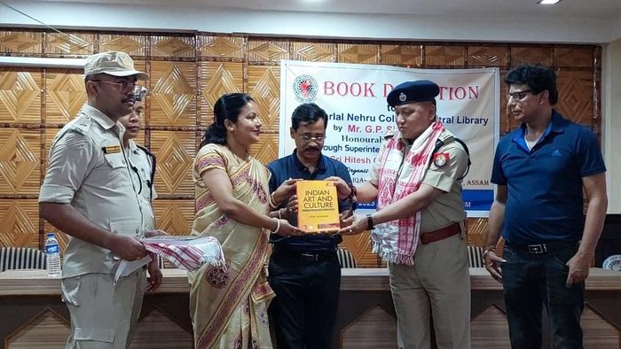 Assam DGP donates books for competitive exams to J N College in Boko
